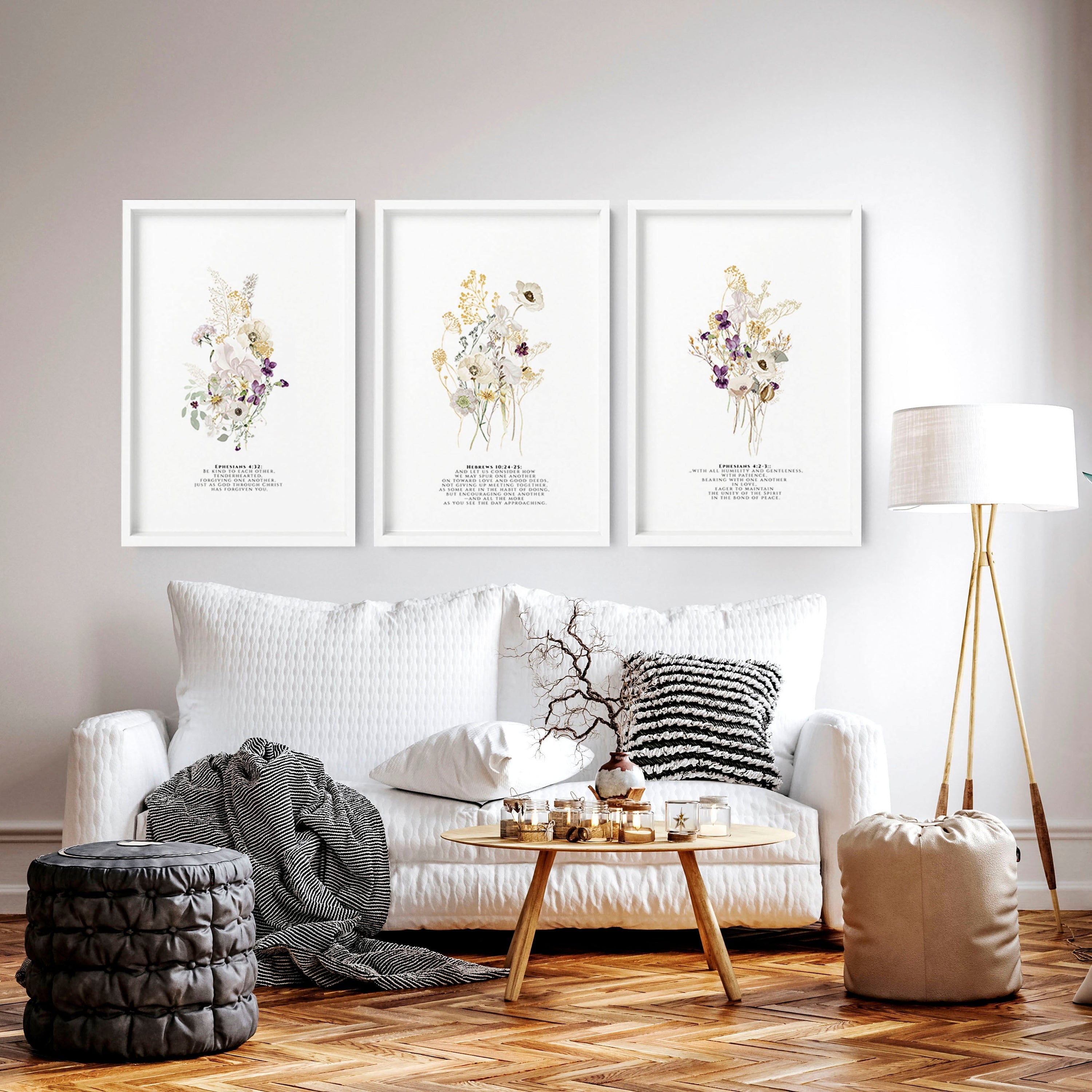 Christian posters | set of 3 Home decoration wall art prints