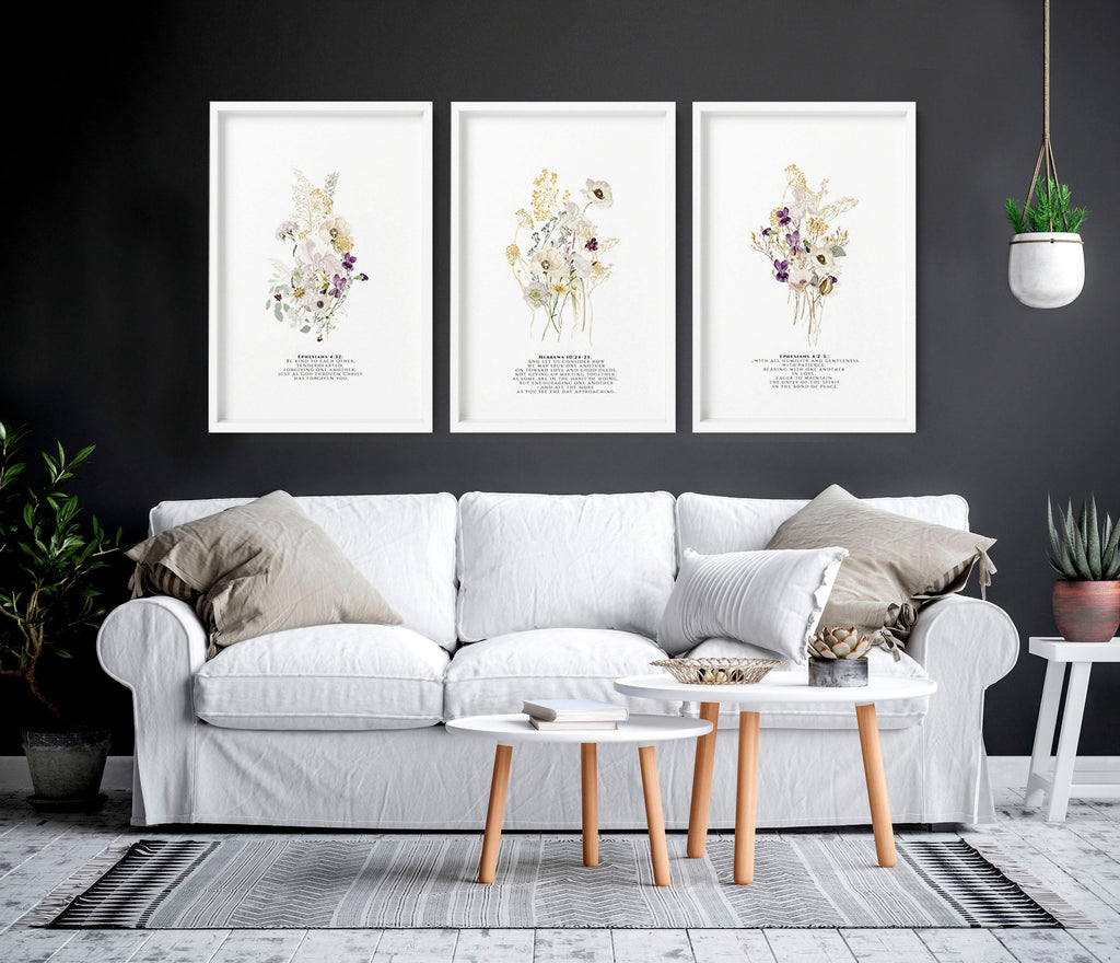 Christian posters | set of 3 Home decoration wall art prints