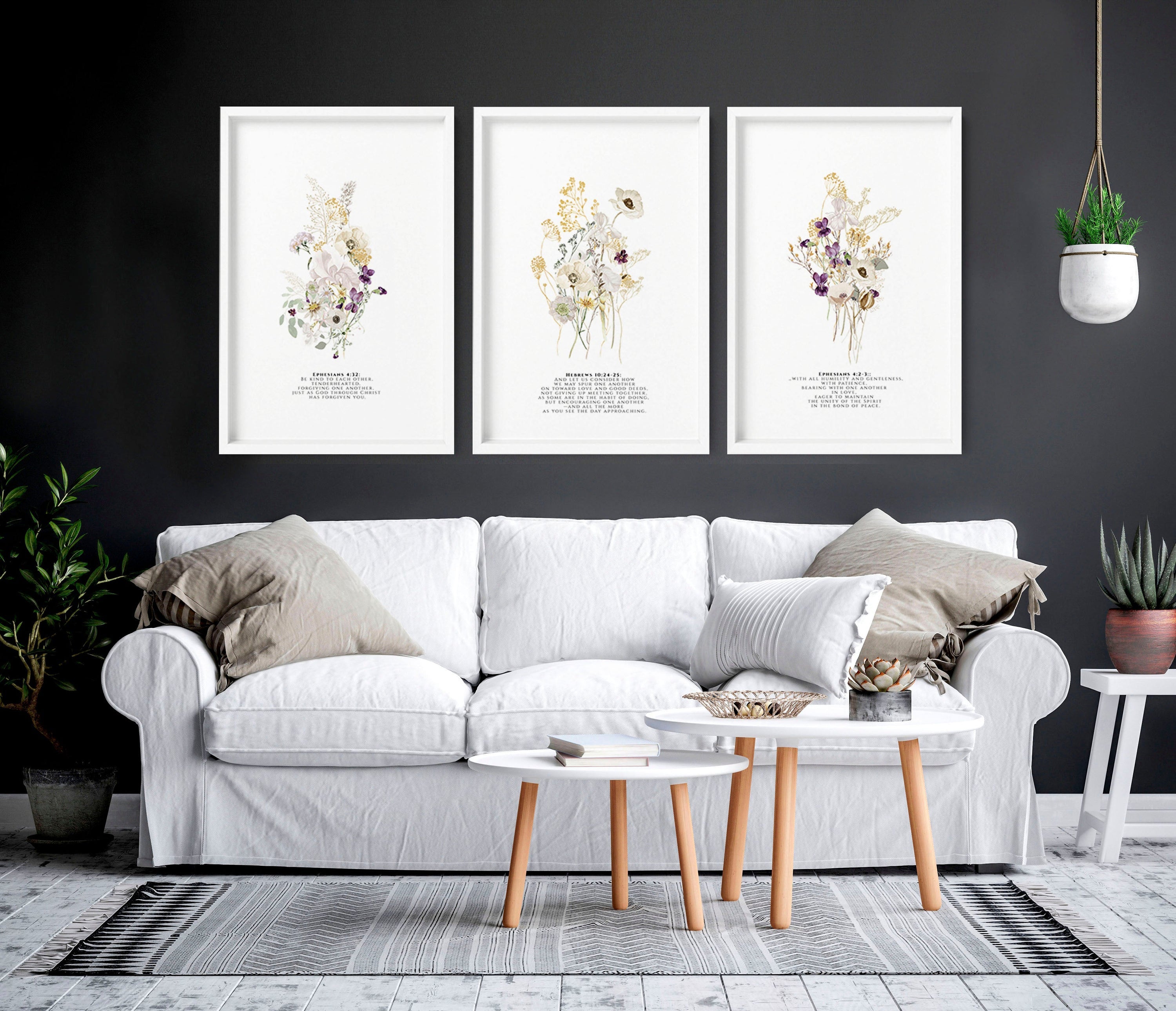 Christian posters | set of 3 Home decoration wall art prints