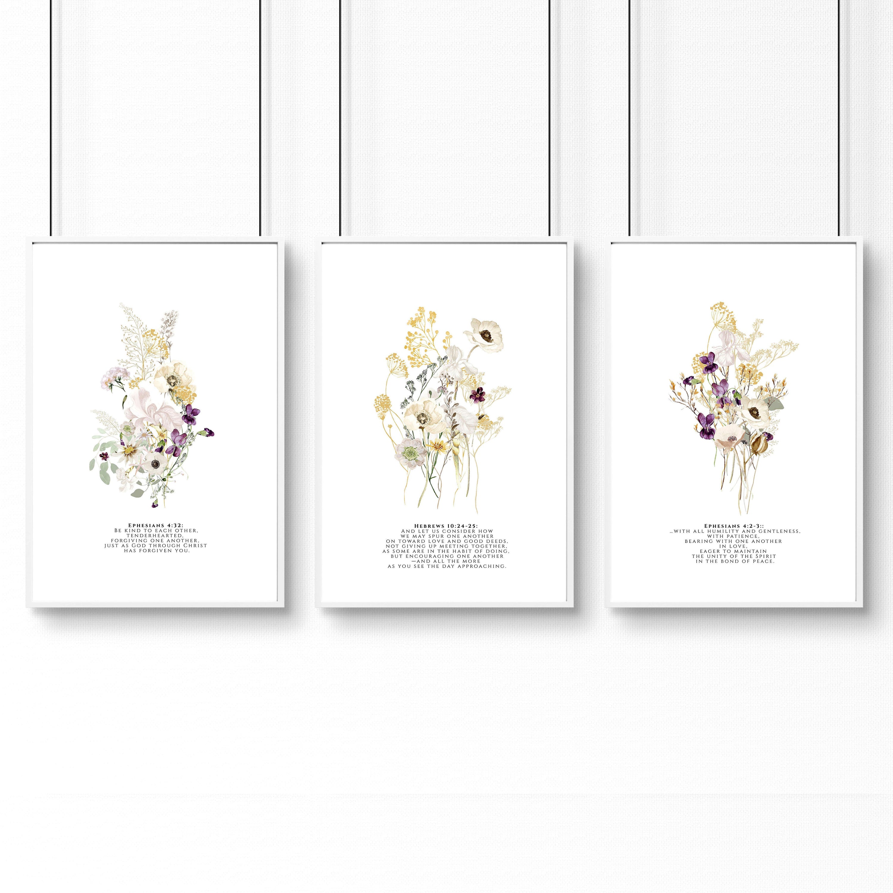 Christian posters | set of 3 Home decoration wall art prints