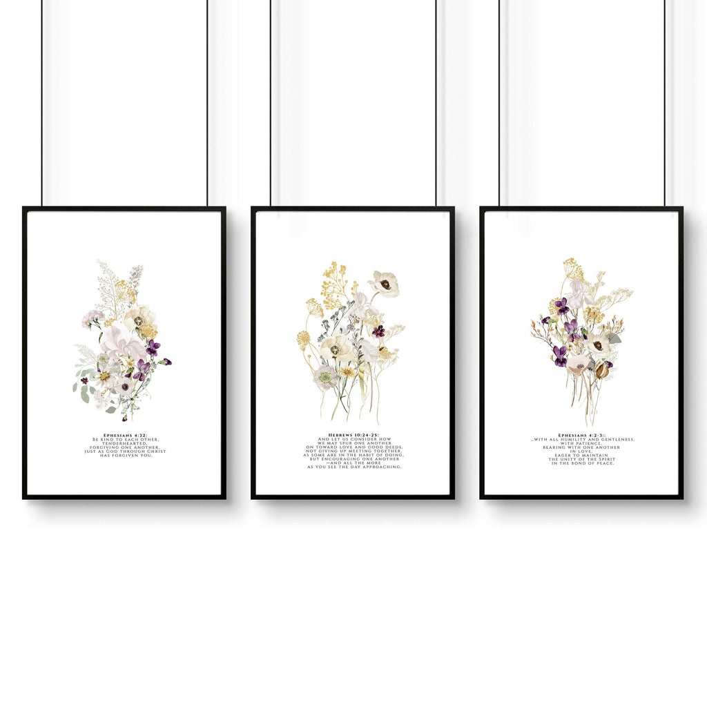 Christian posters | set of 3 Home decoration wall art prints