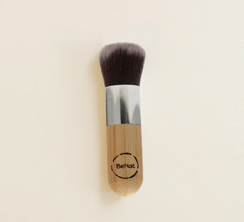 Kabuki Blush Brush | Superfine Synthetic Hair | Hypoallergenic | Cruelty-Free | BeNat