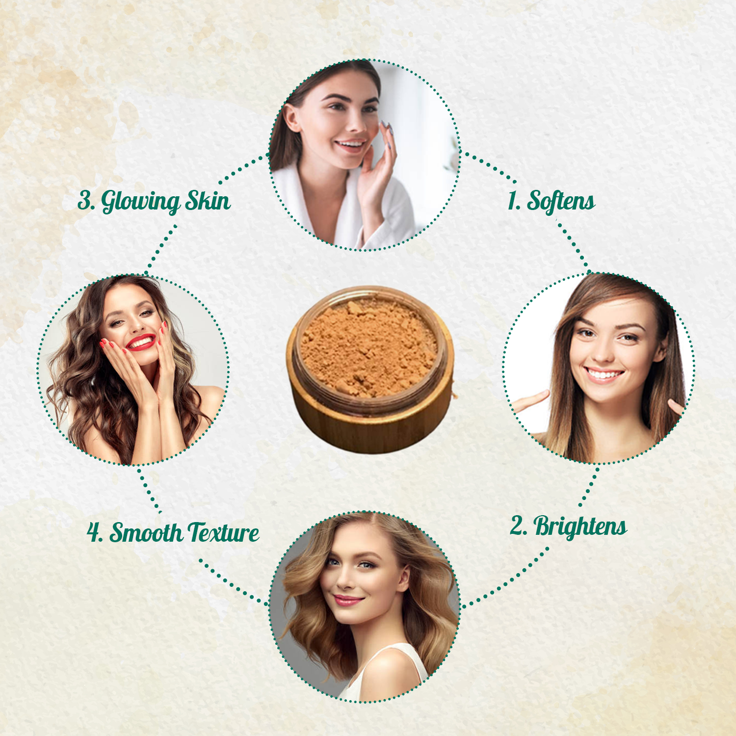 Bronzer Loose Powder Set | Bamboo Case + Refill + Kabuki Brush | All-Natural | BeNat