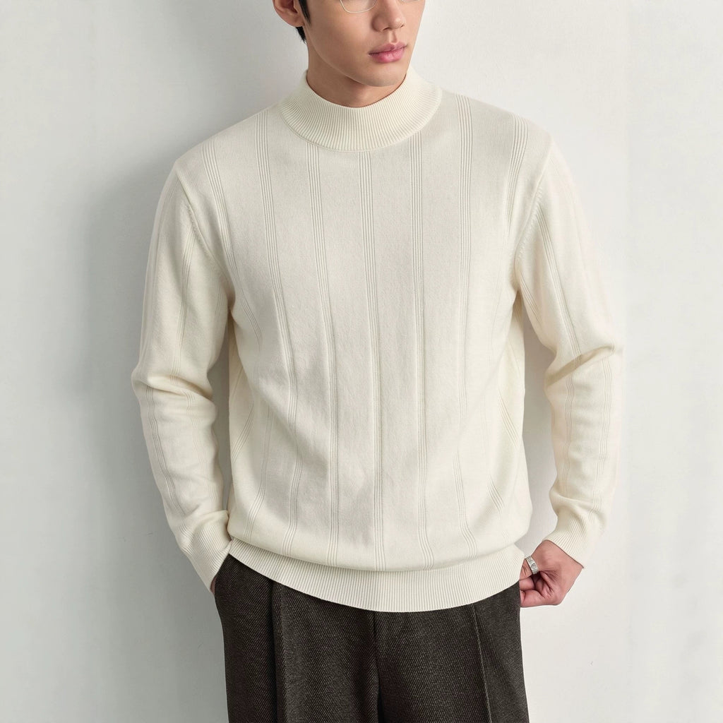 Half high neck slim fit sweater