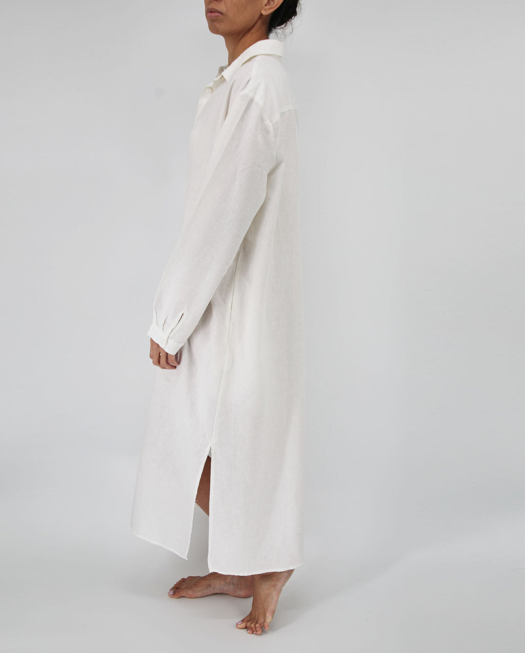 Tala French Linen Maxi Dress | 100% French Linen | Pockets | Buttoned Cuffs | 6 Colors | S-L