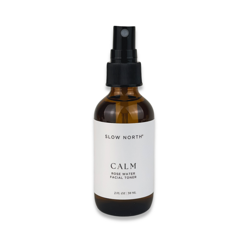 Calm Rose Water Facial Toner | Cranberry Enzyme, Witch Hazel & Rose Hydrosol | Spa-Like Botanical Skincare | Slow North