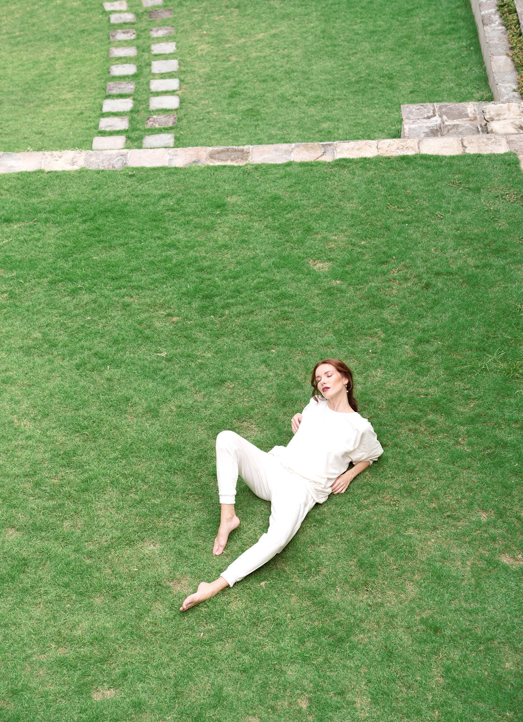 Silky Bamboo Fleece Joggers | Softest Loungewear | Off White | S, M, L