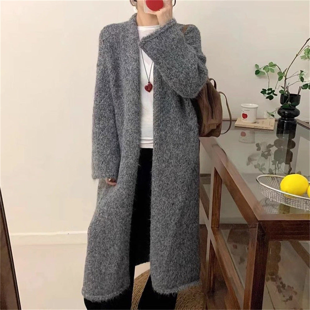 Knee length sweater for women