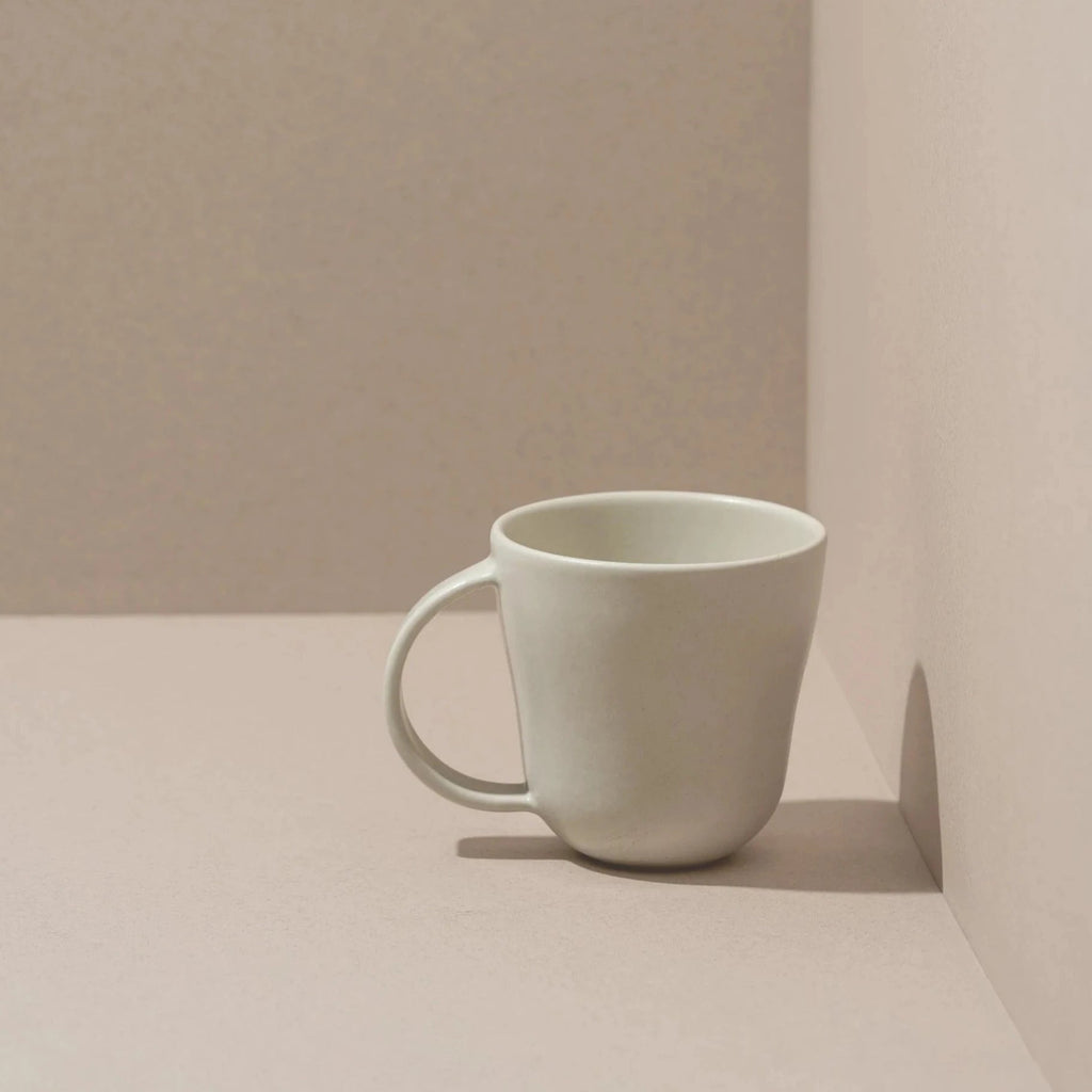 Tunisian Stoneware Mugs | Set of 4 | Matte White | Gharyan Stoneware