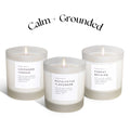 Calm + Grounded Trio | Signature Candle Bundle | Crafted in Austin, Texas | Frosted Glass | Slow North