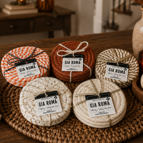 Fall Fabric Coasters