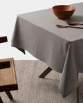 Cotton Tablecloth | 100% Cotton | 3 Sizes | Sage Green | Charcoal | Blue | Solid & Pinstripe | Meema