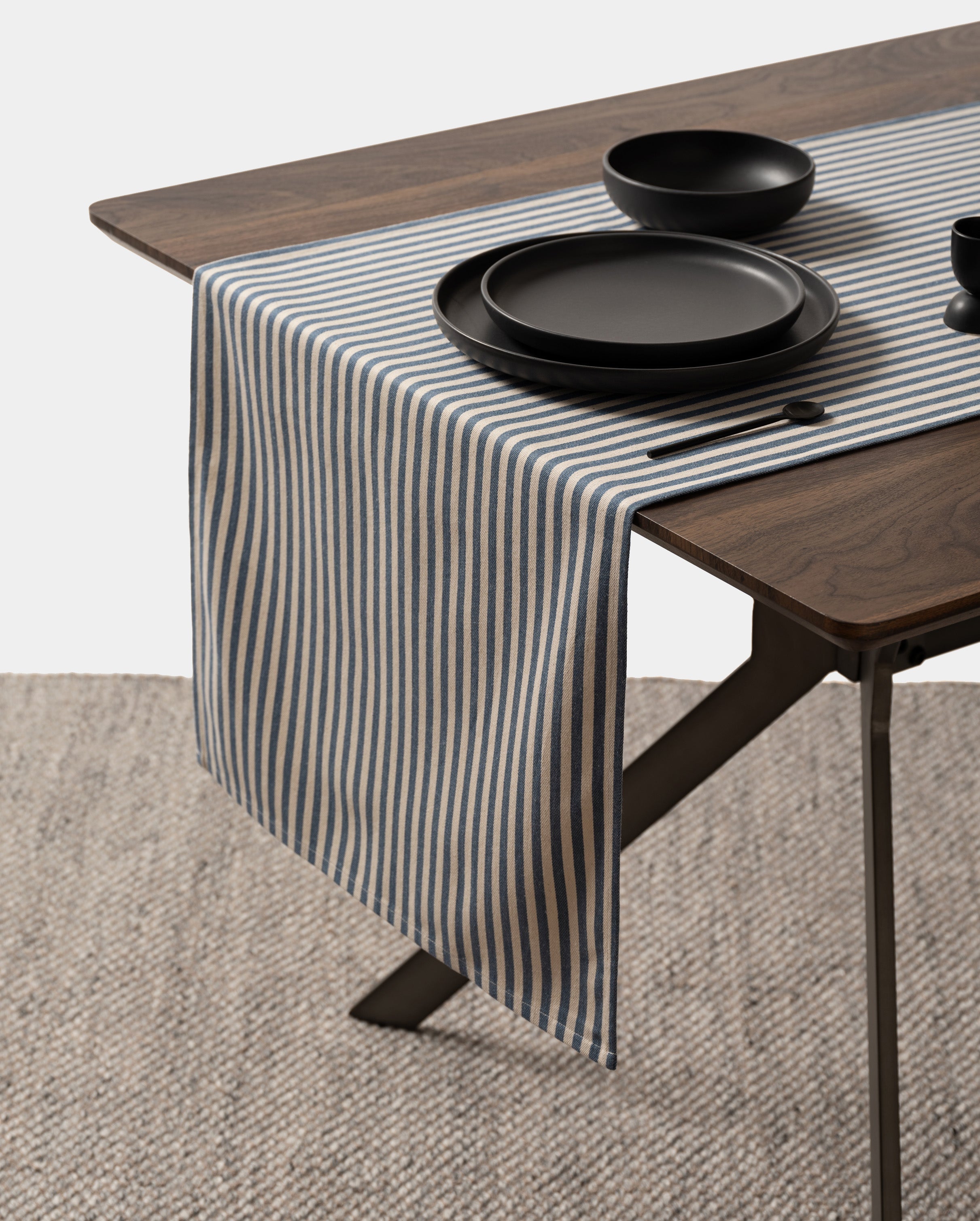 MEEMA Cloth Table Runner | Montreal, Quebec | 3 Weaves & 3 Colors | Upcycled Denim | Handcrafted