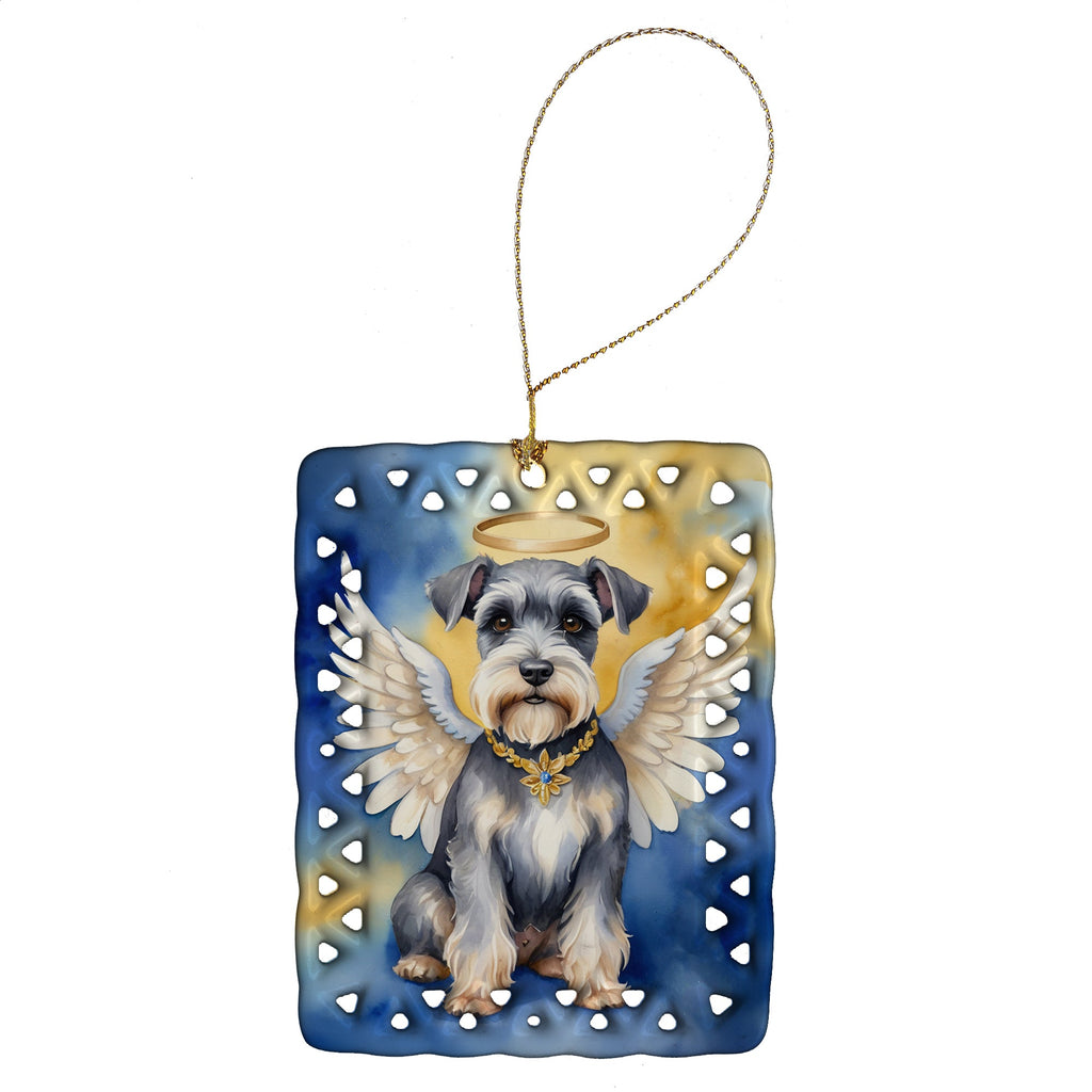 Schnauzer My Angel Porcelain Ornament