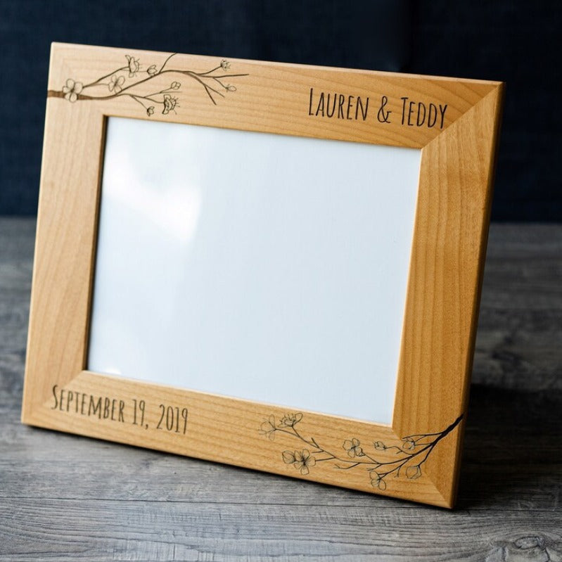 Carving photo frames personalized photo frames holiday gifts anniversary gifts