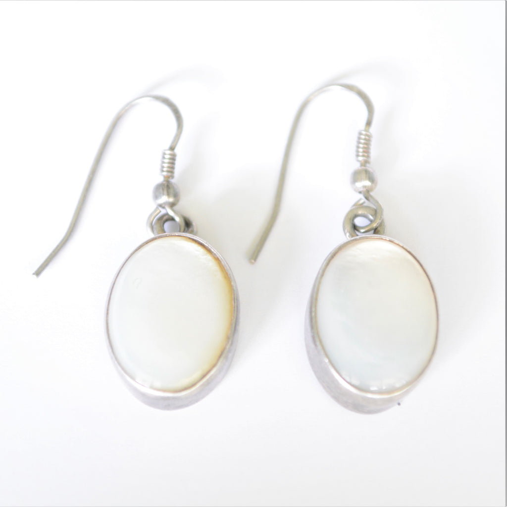 Silver Semi Precious Stone Earrings