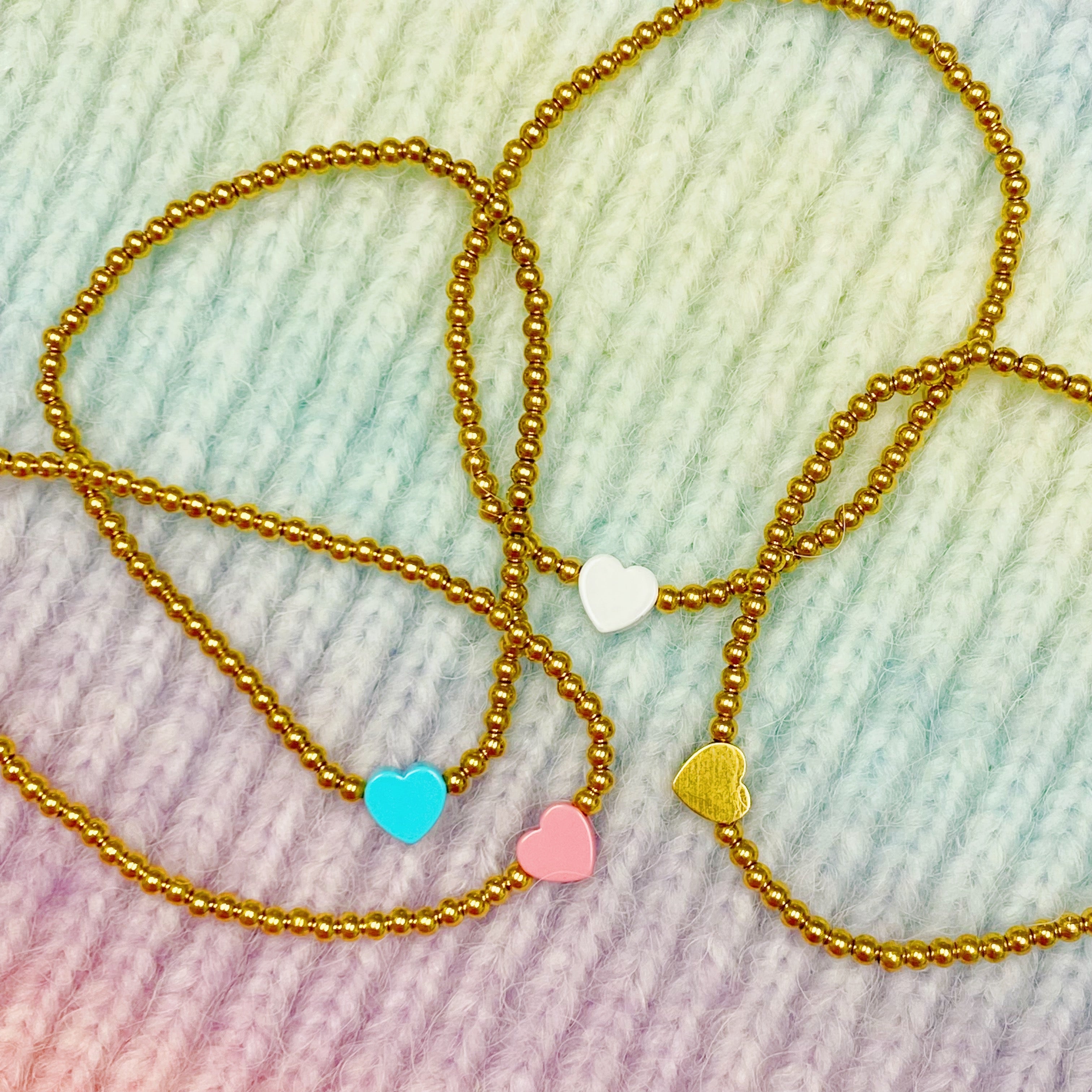 So Very Loved Heart Bracelet | Enamel Heart | 18K Gold Plated | Lead & Nickel Free | 4 Colors | Ellison+Young
