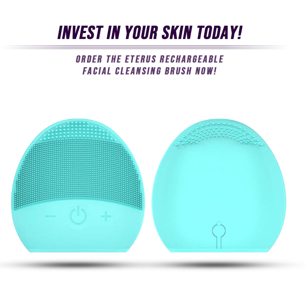 Silicone Facial Cleansing Brush | High-Frequency Vibration | Deep Cleanse, Exfoliate & Massage | IPX7 Waterproof | Rechargeable | All Skin Types