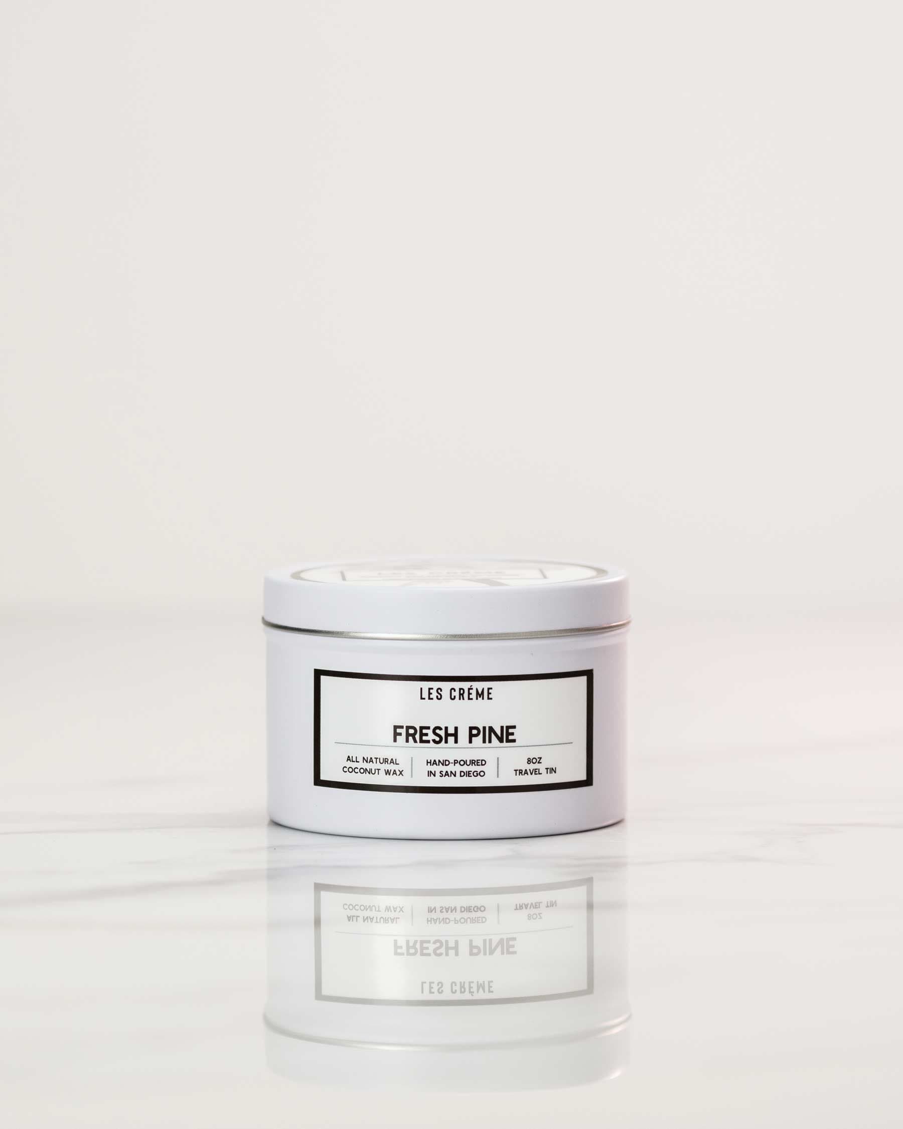 Fresh Pine | 100% Botanical All Natural Coconut Wax Candle | Toxin-Free | Vegan | Cotton Wick | Les Crème