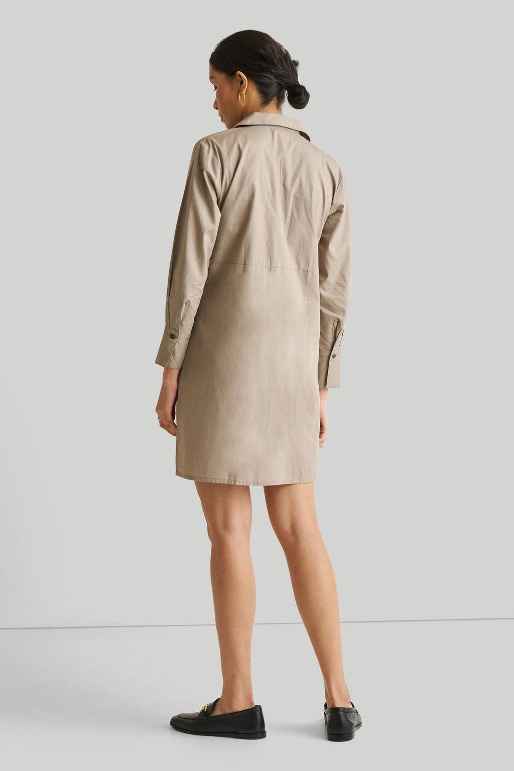 Front Twist Dress in Ecru