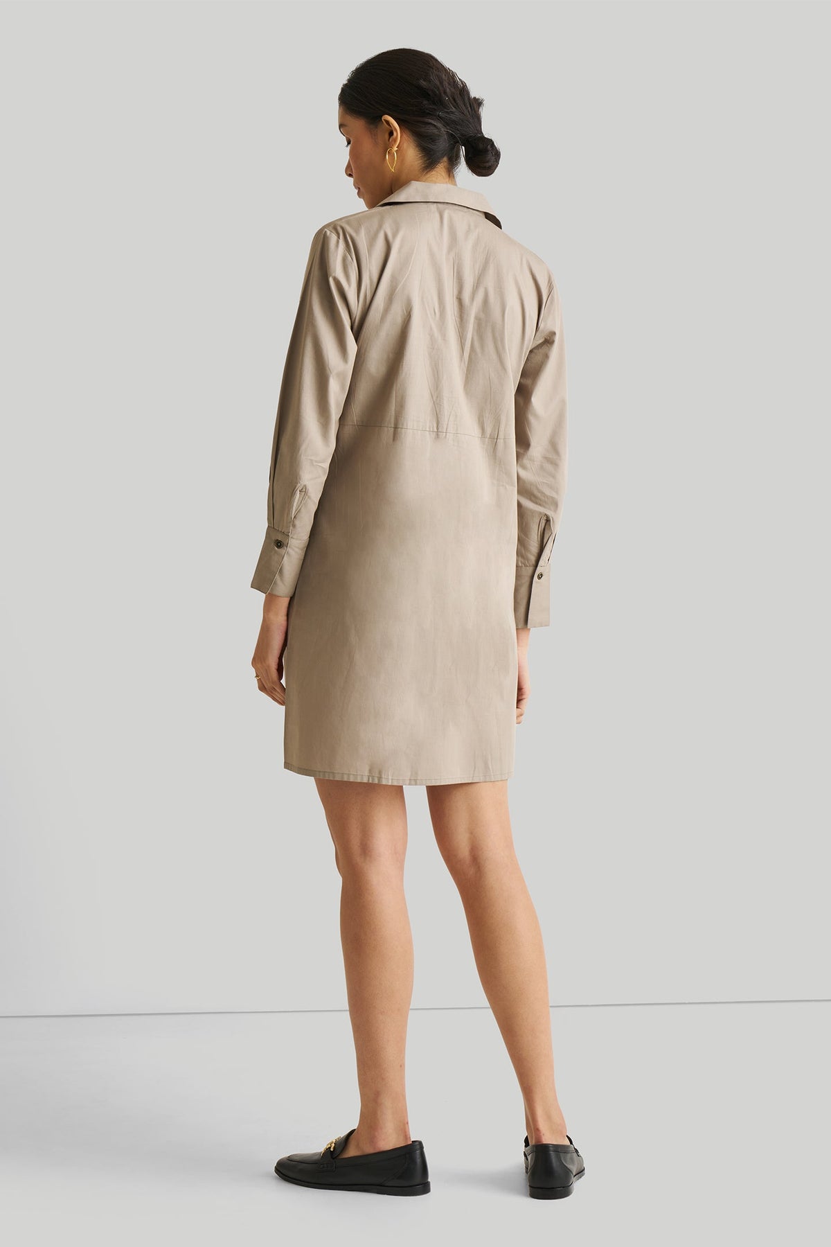 Front Twist Dress in Ecru
