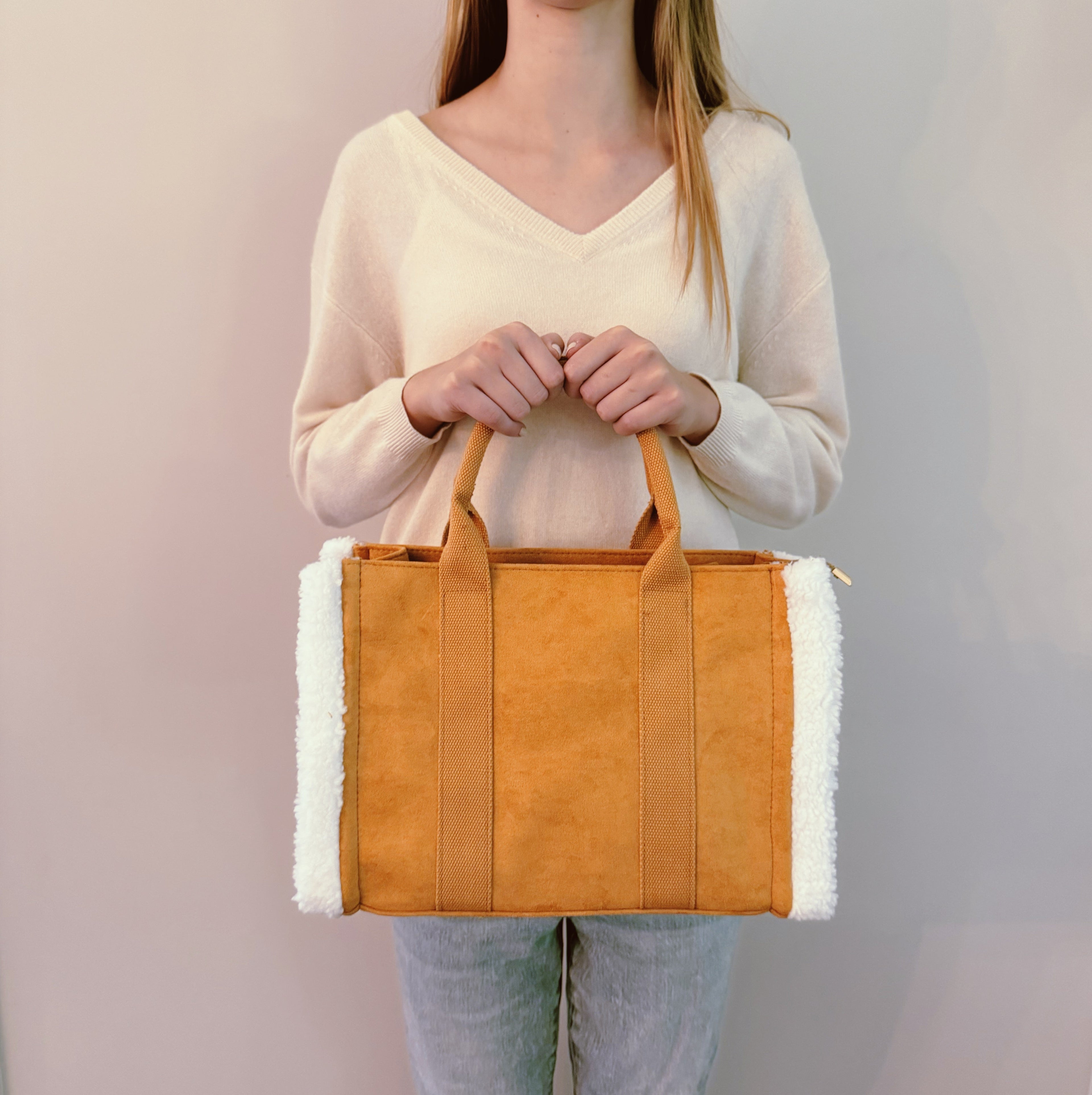 The Faith Tote Crossbody Bag | Bible, Journal & Devotional Carry | Teddy Luxe