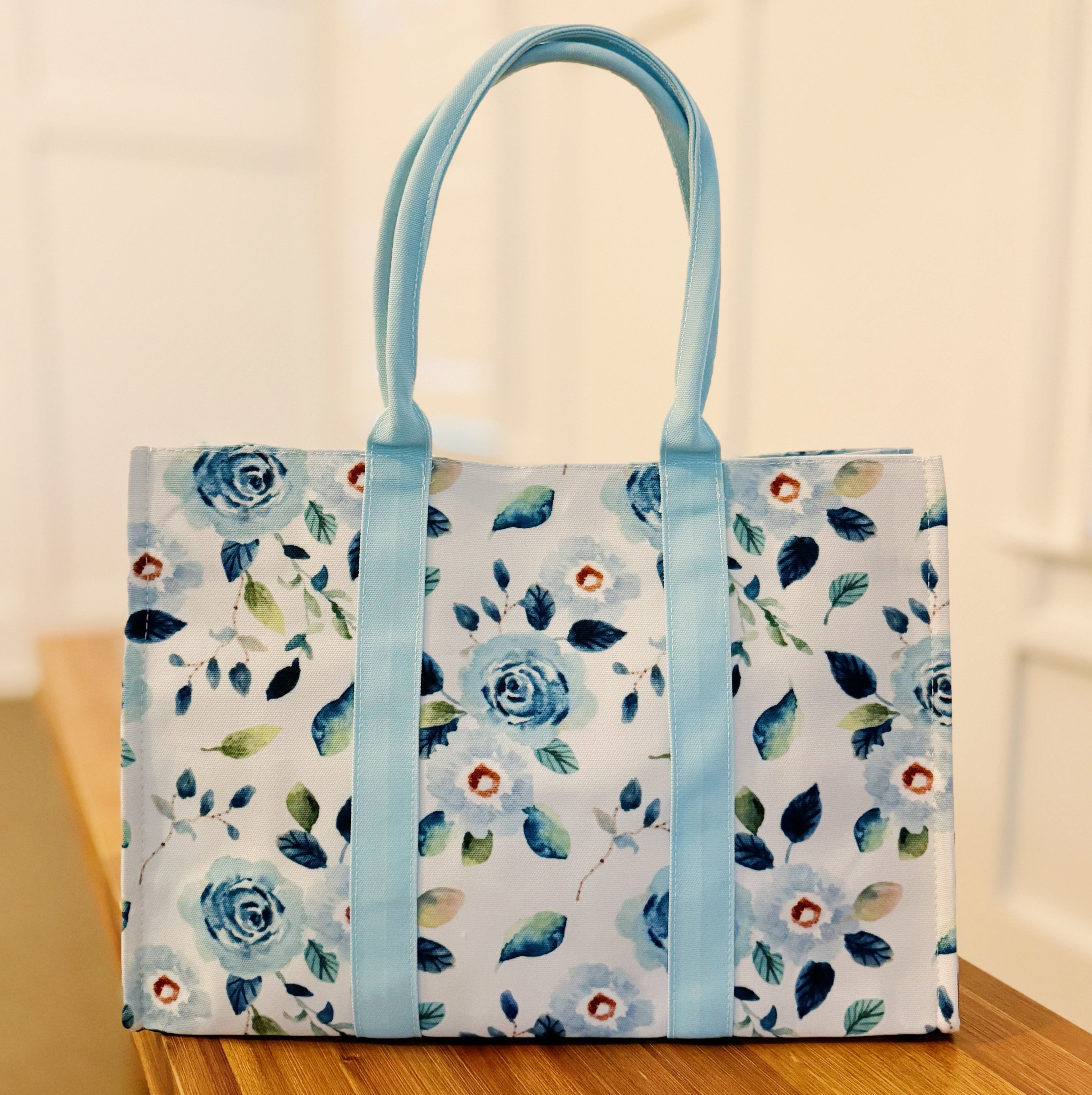 Bloom Blue Floral Tote