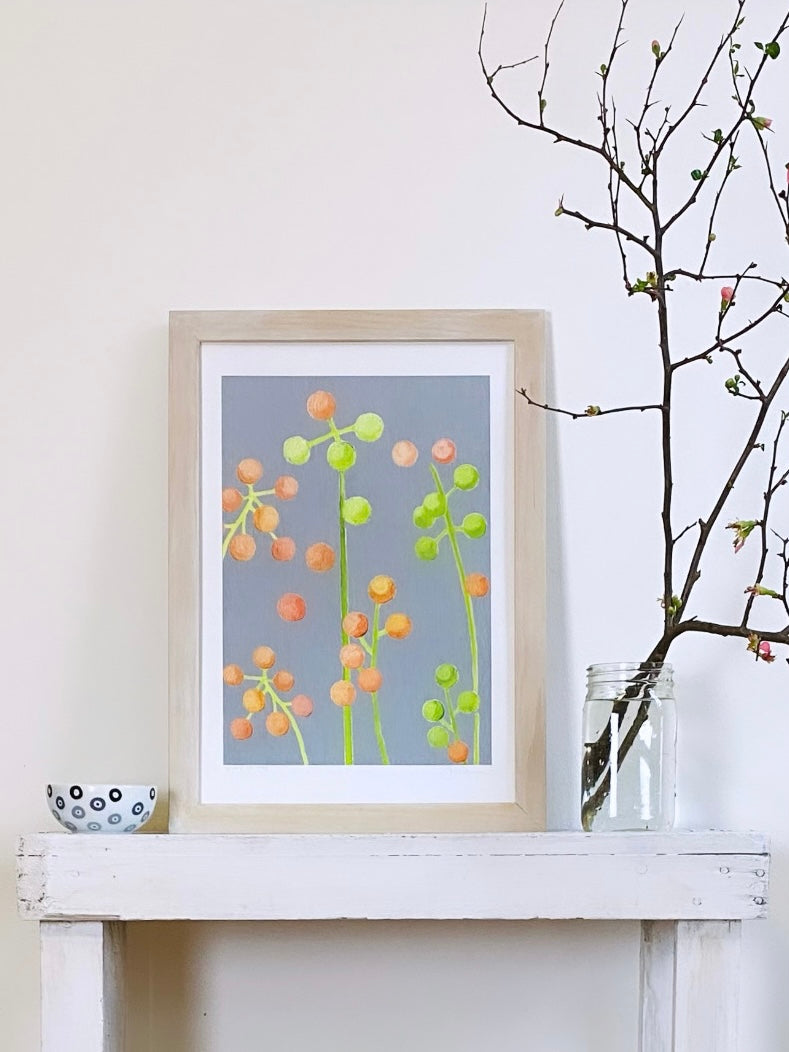 Art Print: Brunia on Grey | Signed Oil Painting Print