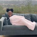 Angel Plush Blanket – Little | Dusty Pink