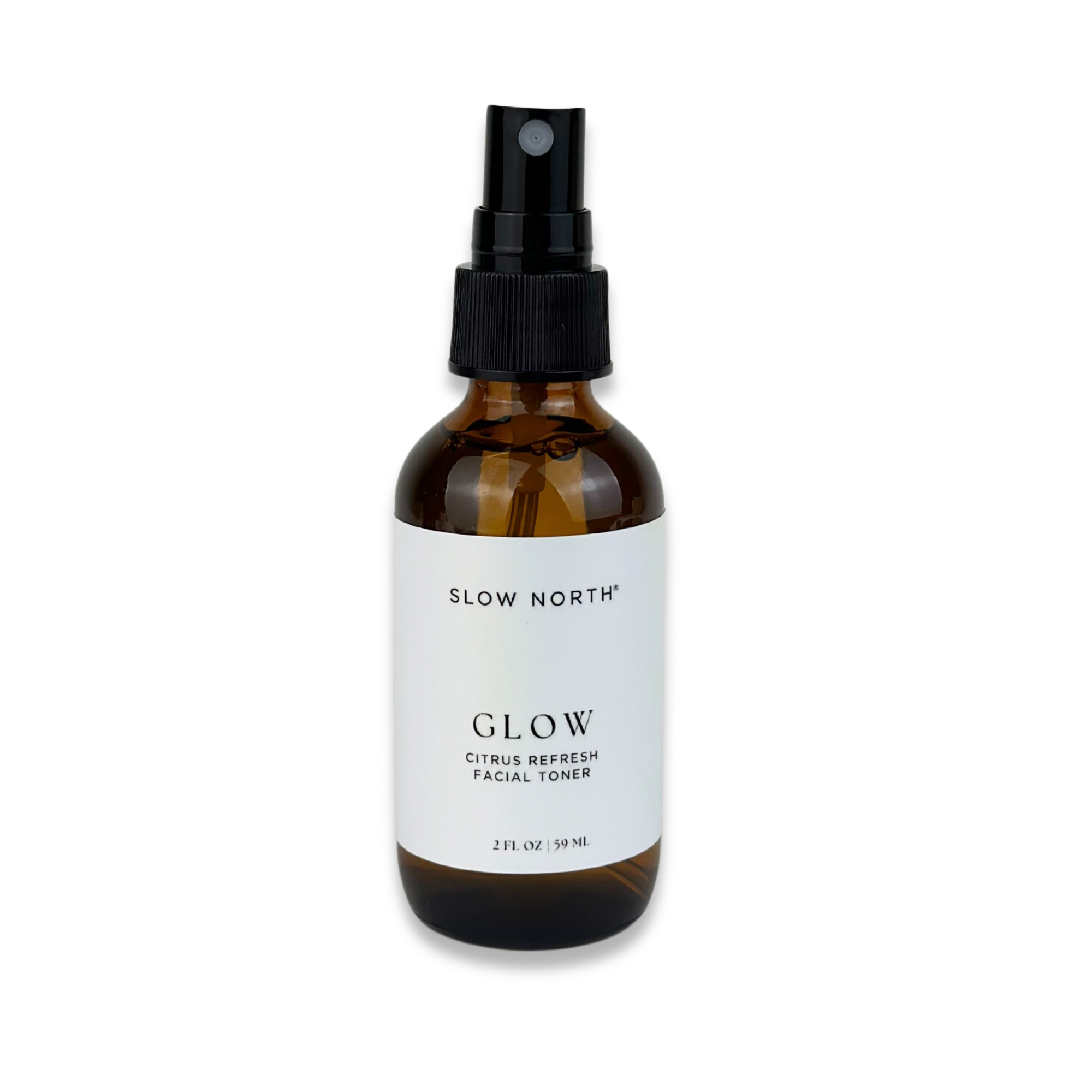 Glow Citrus Refresh Facial Toner | Aloe Vera, Witch Hazel & Rosemary | 2 fl oz | Slow North
