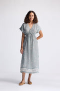 Gathered Maxi Dress – Sage Green | Serene Symphony