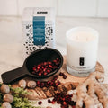 Gatherings | Red Currant, Pomegranate, Teakwood, Nutmeg & Ginger Soy Candle | 11 oz | 60-70 Hr Burn | TLC Candle Co.
