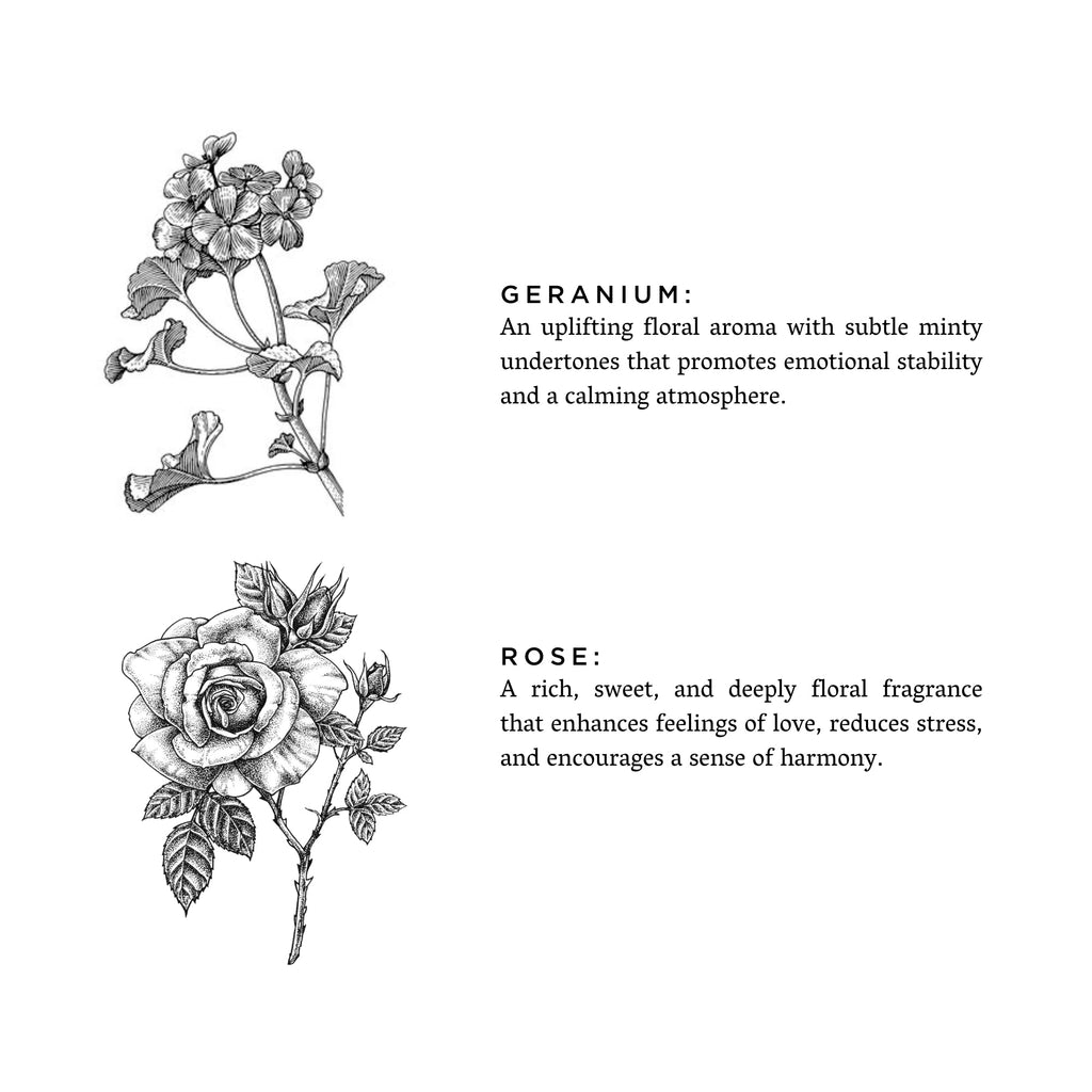 Geranium + Rose | Signature Candle | Crafted in Austin, Texas | Eco-Friendly | Slow North