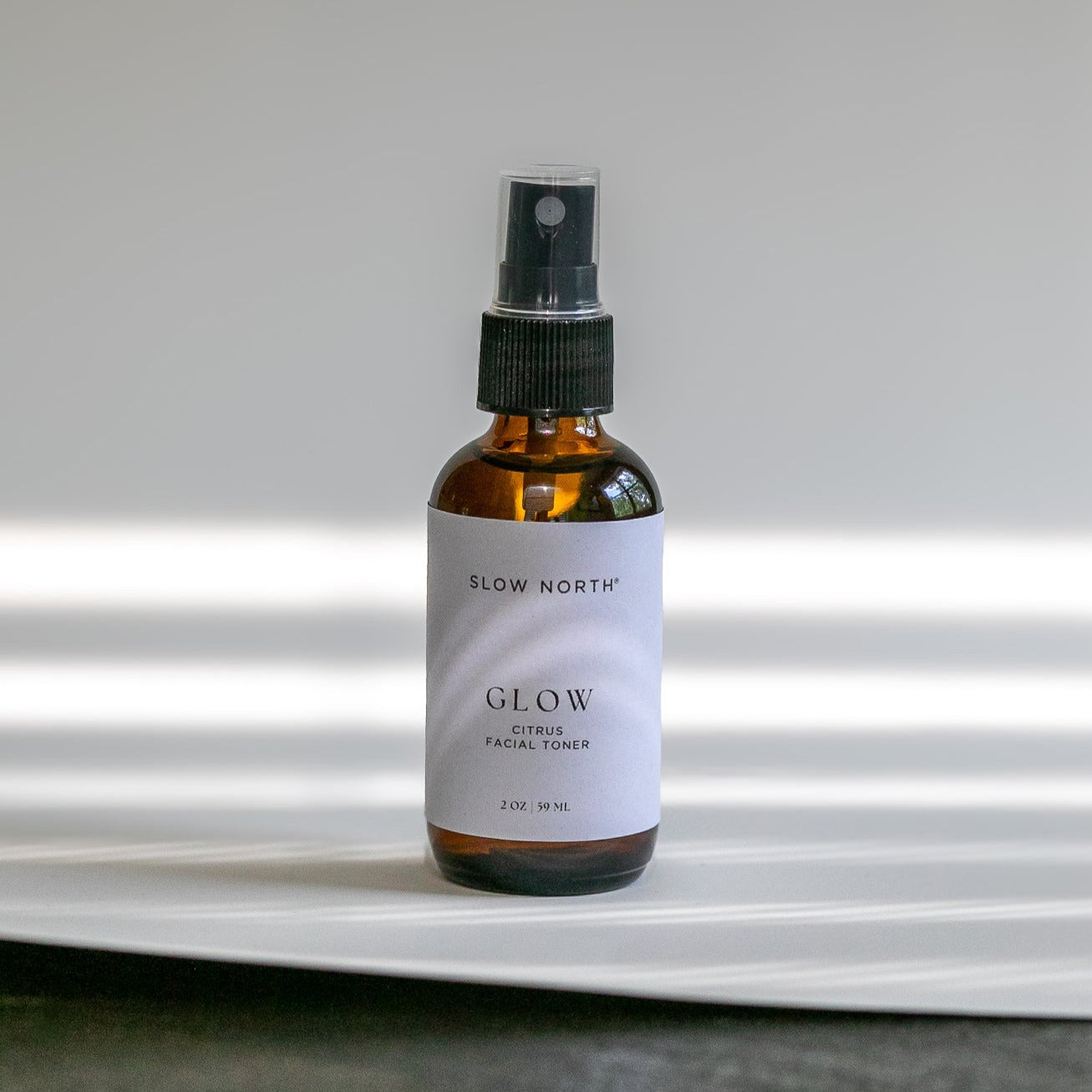 Glow Citrus Refresh Facial Toner | Aloe Vera, Witch Hazel & Rosemary | 2 fl oz | Slow North