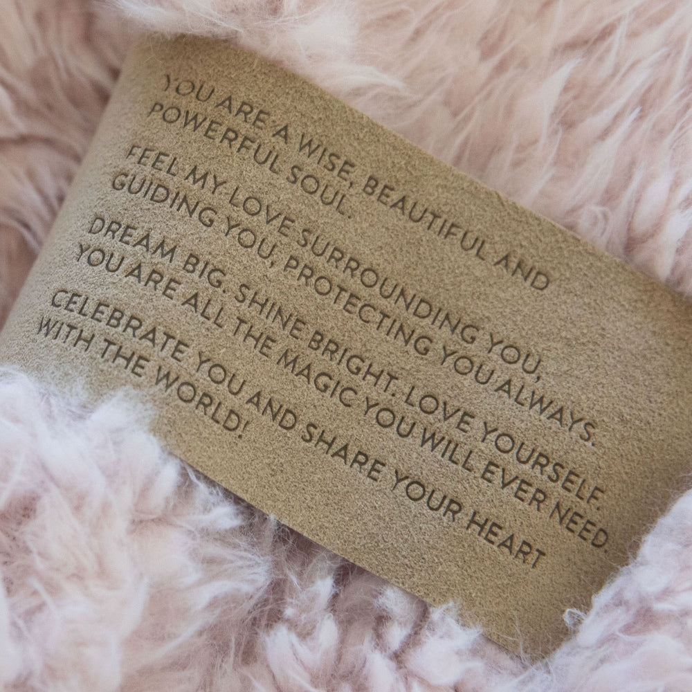 Angel Plush Blanket | Big Dusty Pink | Kids & Nursery Gift