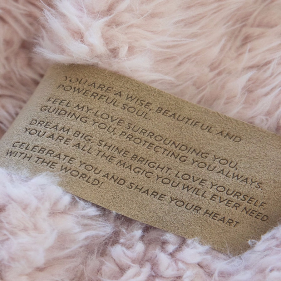 Angel Plush Blanket – Little | Dusty Pink