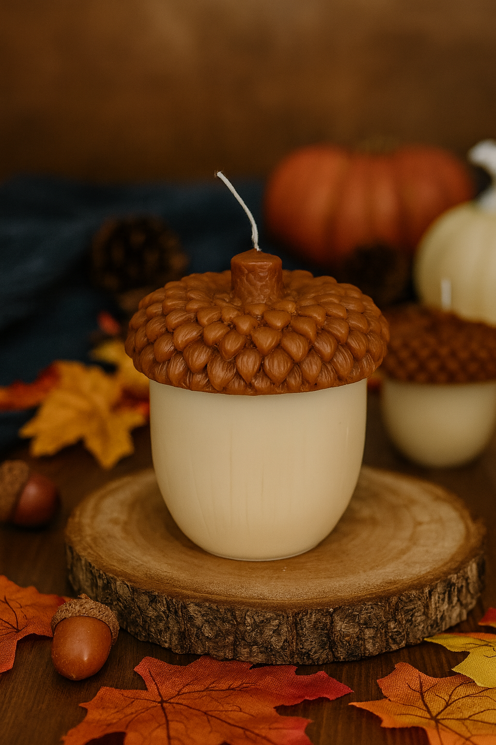 Acorn Sculpture Candle