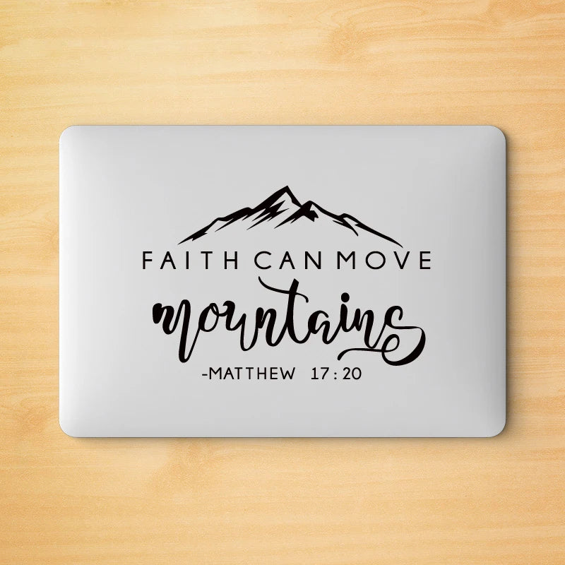 Faith Can Move Mountains Bible Verse Quote Decals Matthew 17:20 Vinyl