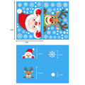 Joyful Christmas Glass Stickers: Festive Home Decor Ornaments