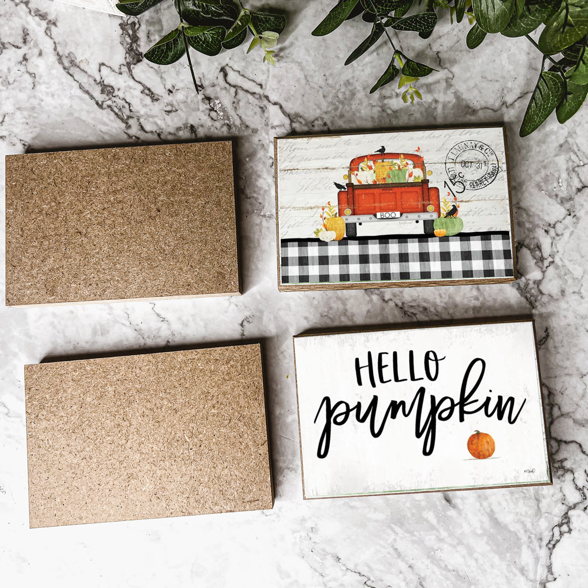 Hello Pumpkin Wooden Sign