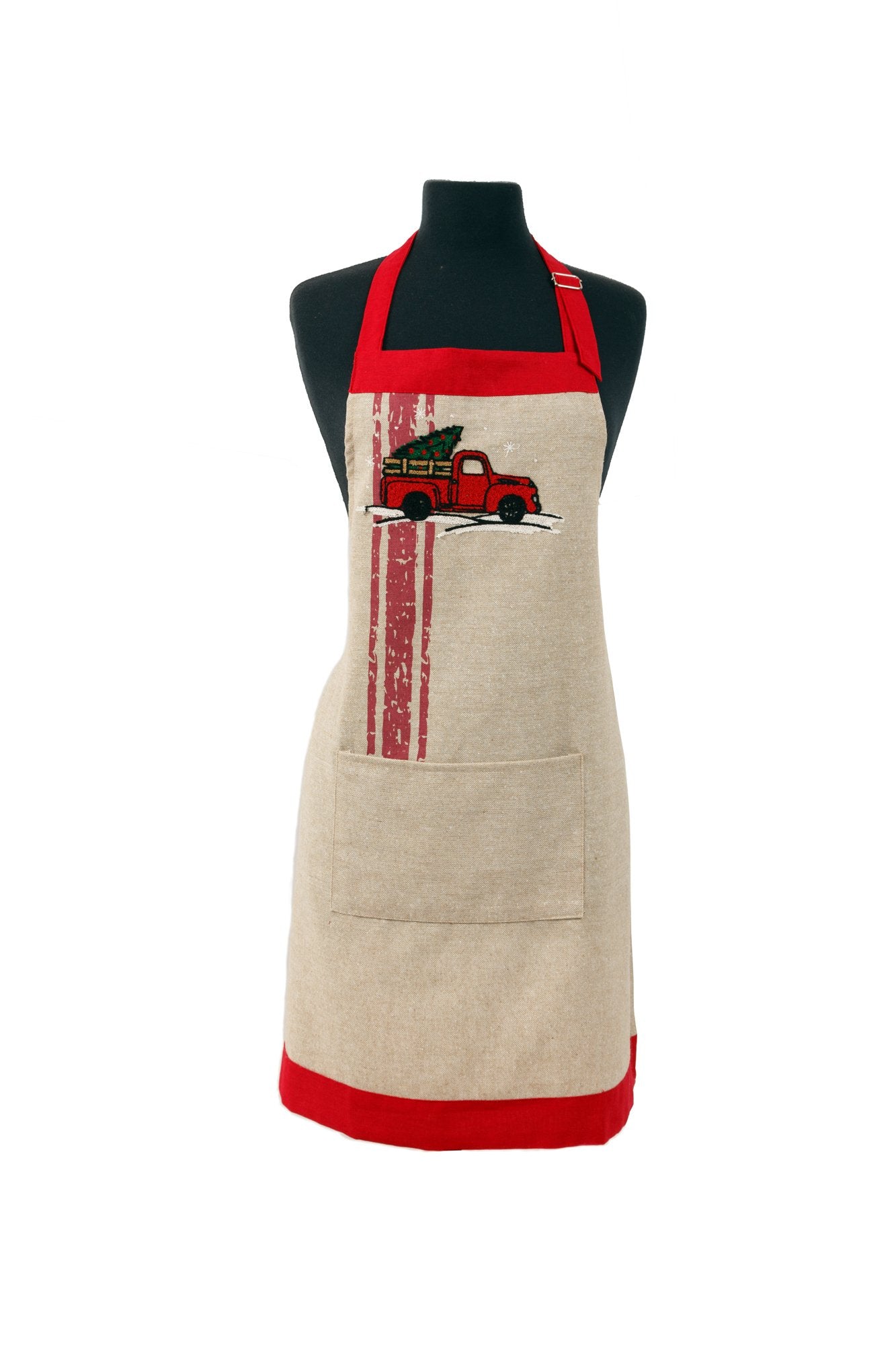 ML17131 Christmas Truck Adult And Kid Apron 30x26