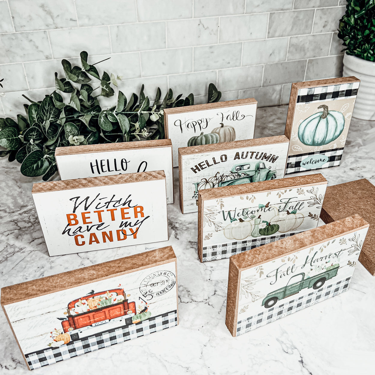 Hello Pumpkin Wooden Sign