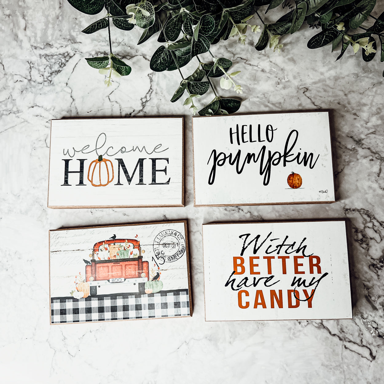 Hello Pumpkin Wooden Sign