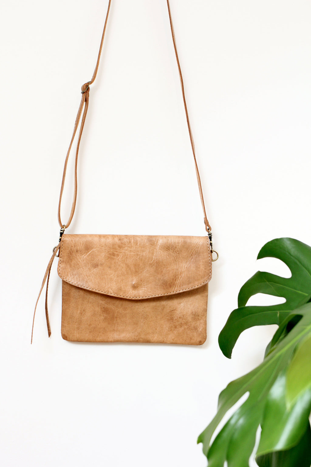 Rosa Moroccan Leather Crossbody Clutch