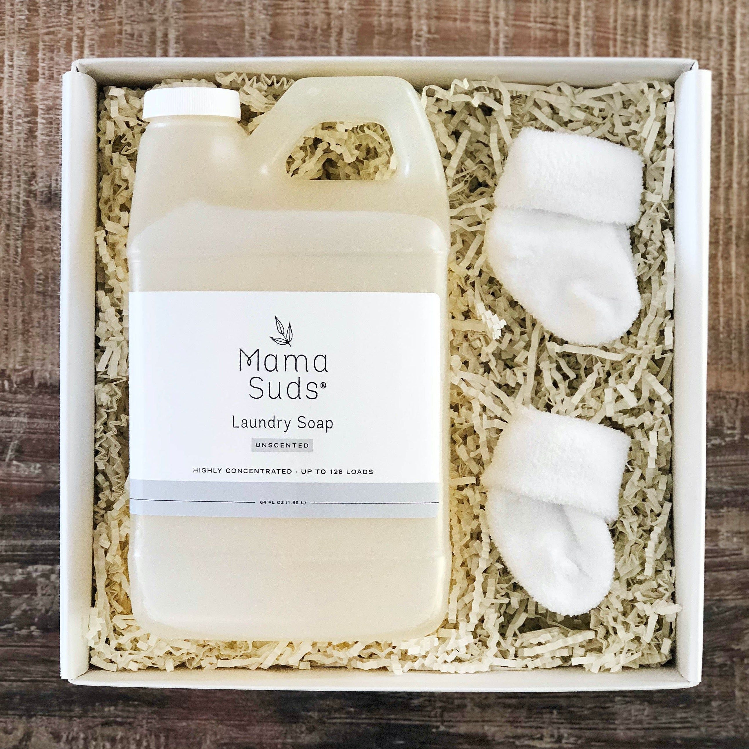MamaSuds Laundry Soap | Olive Oil-Based | Residue-Free | Baby Safe | Lemon, Lavender & Unscented | 16 & 64 oz