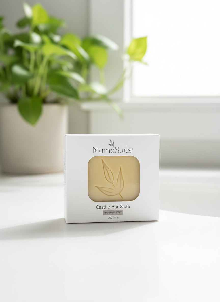 Scented Castile Bar Soap | Pure Olive Oil | Clove | Cinnamon | Lemon | Eucalyptus | Rosemary | 5 oz | MamaSuds