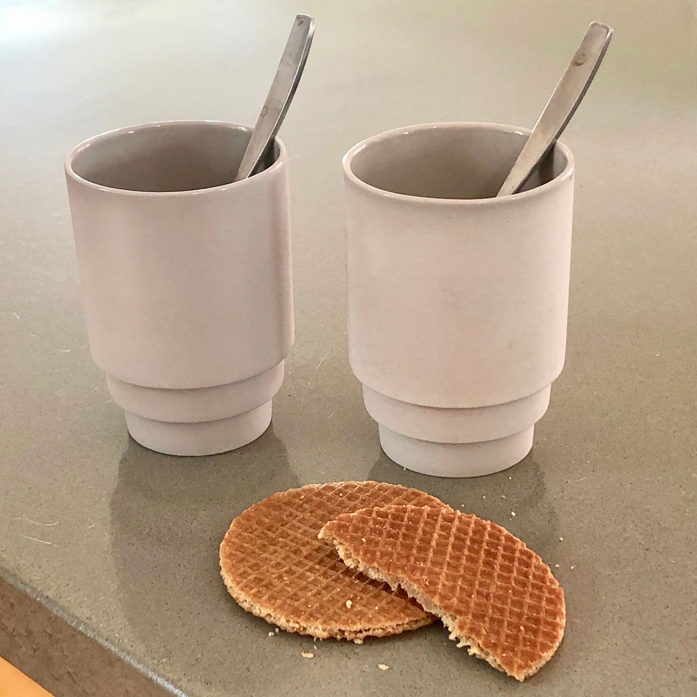 Matte Ceramic Stackable Mug | Set of 2 | 4 Colors | PUIK