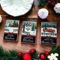 Vintage Christmas Wooden Block Signs – 3 Styles | Farmhouse Holiday Decor