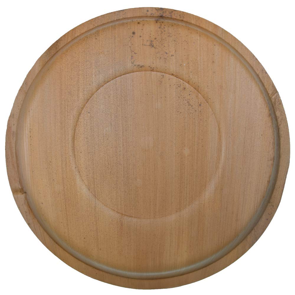 Palm Leaf Round Deep Platter & Serving Tray | 14" | 100% Natural | Compostable | No Chemicals | Microwave Safe | 10 | 50 | 100 Count | Karmic Seed