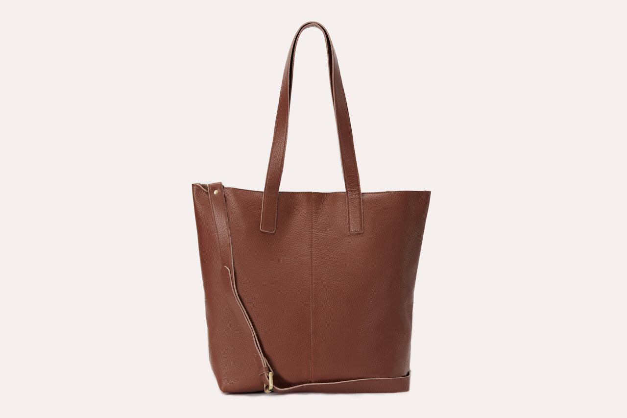 The Bible Study Tote - Pebble Leather